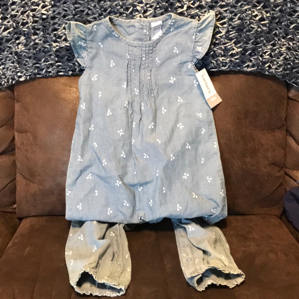 NWT carters jumpsuit/romper. Size 24 mo.